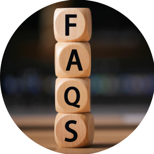 Εικονίδιο FAQ που περιλαμβάνει απαντήσεις σε συχνές ερωτήσεις για την online ψυχοθεραπεία και τη συμβουλευτική υποστήριξη